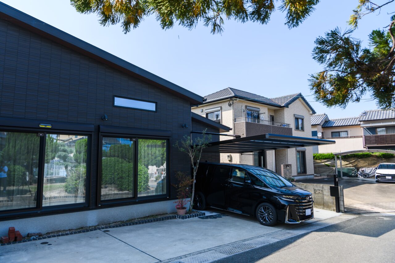 福岡 外構リフォーム 春日市T様邸 ファサード外構 カーポート フォーグワイド 施工後